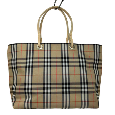 バーバリーロンドン BURBERRY LONDON イタリア製 ノバチェック トートバッグ レディース