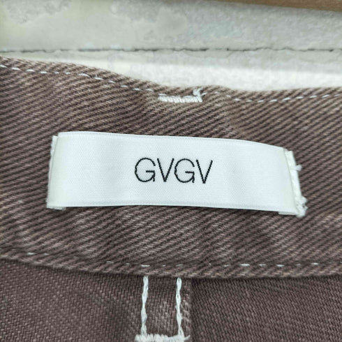 ジーブイジーブイ GVGV サイドフリルデニムベイカーパンツ レディース 36