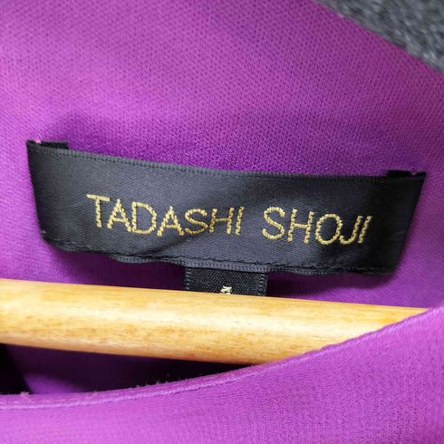 タダシショウジ TADASHI SHOJI ビジュー ドレープ ノースリーブ ドレスワンピース レディース JPN:2