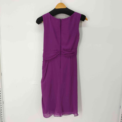 タダシショウジ TADASHI SHOJI ビジュー ドレープ ノースリーブ ドレスワンピース レディース JPN:4