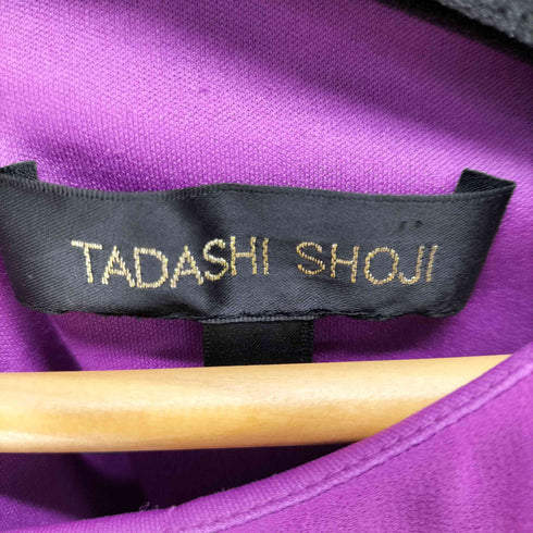 タダシショウジ TADASHI SHOJI ビジュー ドレープ ノースリーブ ドレスワンピース レディース JPN:4
