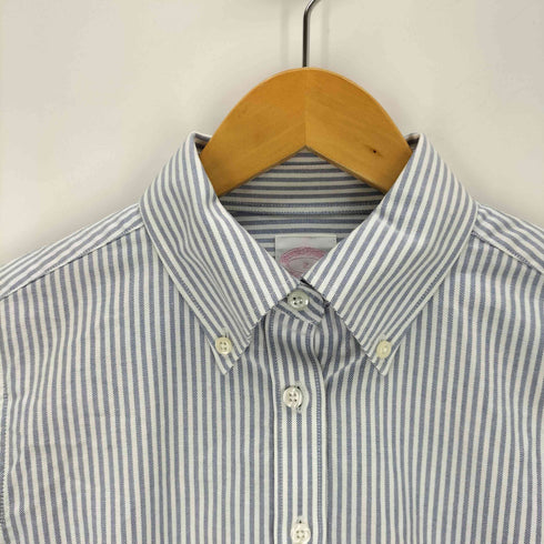 ブルックスブラザーズ BROOKS BROTHERS ワンポイント刺繍L/Sストライプシャツ レディース JPN:2