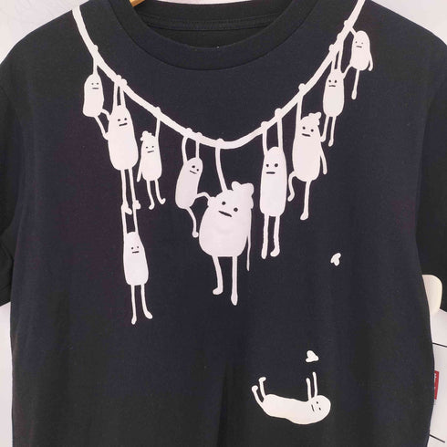 デザインティーシャツストアグラニフ Design Tshirts Store graniph ぶら下がりイラストTシャツ メンズ JPN:S