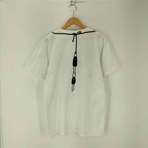 デザインティーシャツストアグラニフ Design Tshirts Store graniph ぶら下がりイラストTシャツ メンズ JPN:L