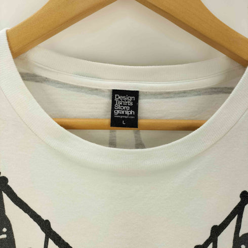 デザインティーシャツストアグラニフ Design Tshirts Store graniph ぶら下がりイラストTシャツ メンズ JPN:L