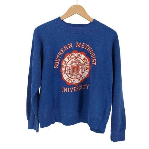 southern methodist university ラグラン スウェット メンズ
