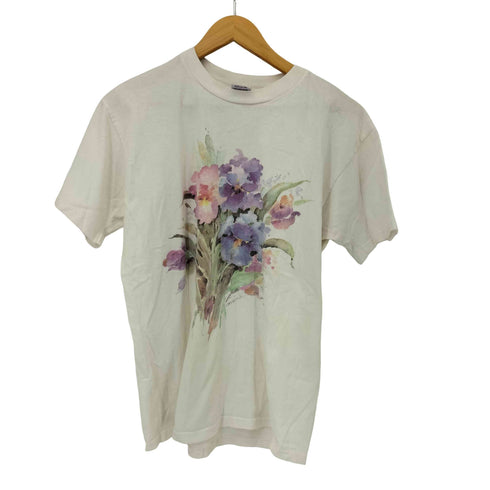 アンビル Anvil 90S USA製 GRAPEタグ フロントプリント クルーネック Tシャツ シングルステッチ メンズ import:L