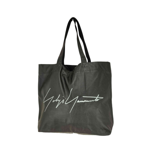 ヨウジヤマモト Yohji Yamamoto シグネチャーロゴカウレザートートバッグ レディース ONE SIZE