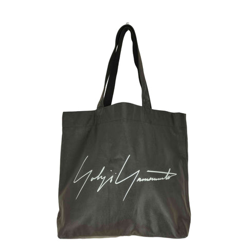 ヨウジヤマモト Yohji Yamamoto シグネチャーロゴカウレザートートバッグ レディース ONE SIZE