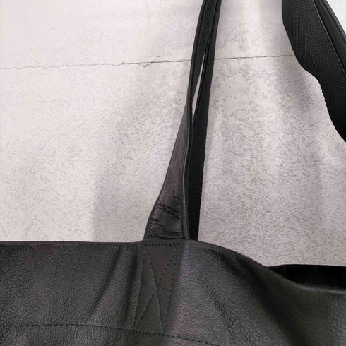 ヨウジヤマモト Yohji Yamamoto シグネチャーロゴカウレザートートバッグ レディース ONE SIZE