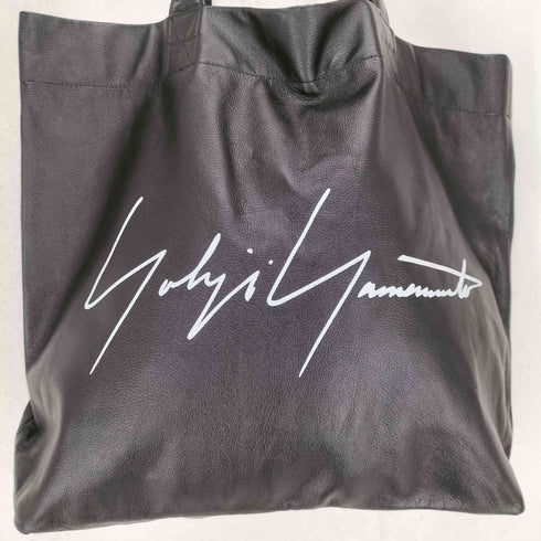 ヨウジヤマモト Yohji Yamamoto シグネチャーロゴカウレザートートバッグ レディース ONE SIZE