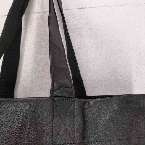 ヨウジヤマモト Yohji Yamamoto シグネチャーロゴカウレザートートバッグ レディース ONE SIZE