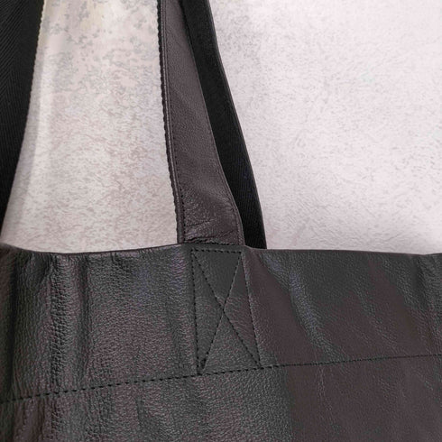 ヨウジヤマモト Yohji Yamamoto シグネチャーロゴカウレザートートバッグ レディース ONE SIZE