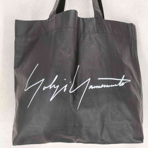 ヨウジヤマモト Yohji Yamamoto シグネチャーロゴカウレザートートバッグ レディース ONE SIZE