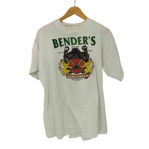 PERFECT SHIRT 90S USA製 BENDERS プリント クルーネック Tシャツ シングルステッチ コピーライト1990 メンズ import:XL