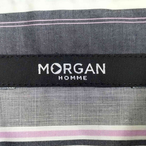 モルガンオム MORGAN HOMME ストライプ ジップ ジャケット メンズ JPN:M