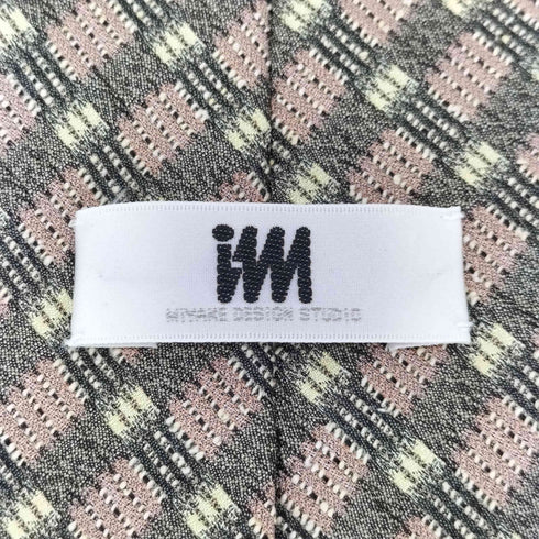 アイムプロダクトイッセイミヤケ im product ISSEY MIYAKE シルク100% 総柄ネクタイ メンズ