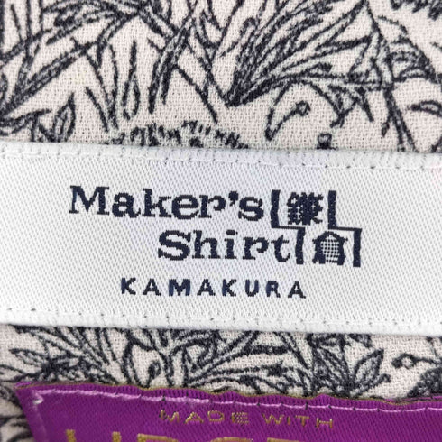 メーカーズシャツカマクラ Makers Shirt 鎌倉 総柄 S/S ブラウス レディース 88