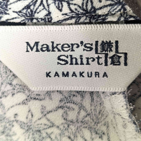 メーカーズシャツカマクラ Makers Shirt 鎌倉 総柄 L/S ブラウス レディース 38