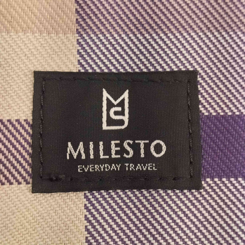 ミレスト milesto チェック柄 バックパック レディース