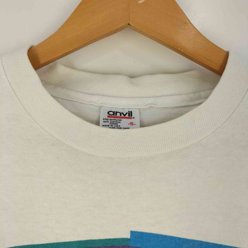 アンビル Anvil 90s シングルステッチ 企業プリント クルーネック Tシャツ メンズ import:S
