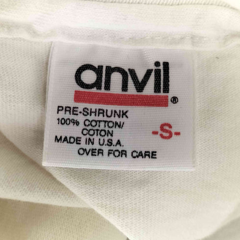 アンビル Anvil 90s シングルステッチ 企業プリント クルーネック Tシャツ メンズ import:S