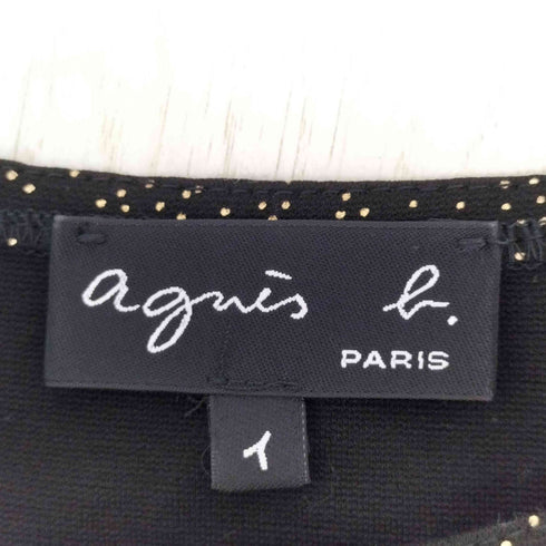アニエスベー agnes b. ラメタイトノースリーブワンピース レディース 1