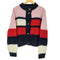 トミージーンズ tommy jeans カラーブロックハイネックカーディガン レディース import:M