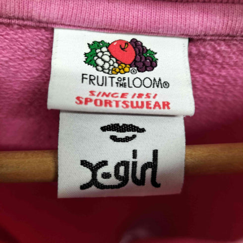 エックスガール X-girl フロントロゴワッペン SWEATTOP レディース JPN:1