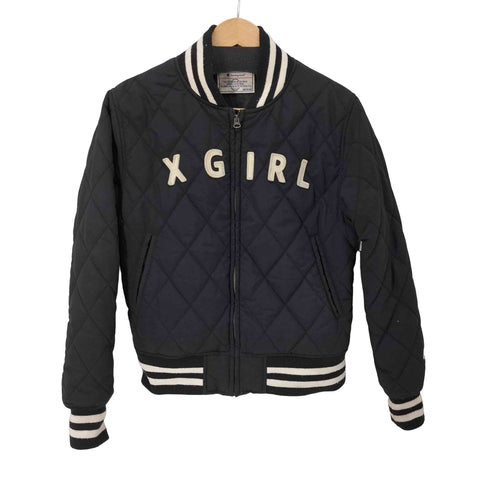 エックスガール X-girl フロントロゴワッペンスタジャン レディース import:M