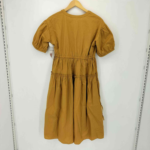 レイビームス Ray BEAMS キーネック パフスリーブ ワンピース レディース