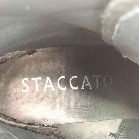 スタッカート STACCATO パテント ウィングチップショートブーツ レディース JPN:24