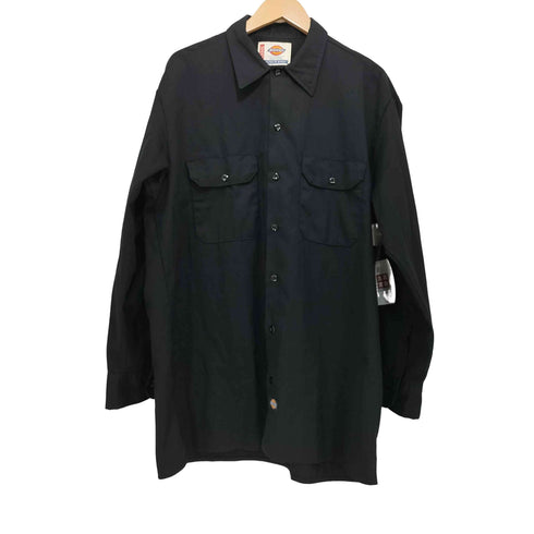 ディッキーズ Dickies コットンポリ L/S ワークシャツ メンズ LARGE