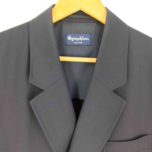 ジムフレックス GYMPHLEX ウールトロピカル ダブルブレストブレザー SOLID MEN メンズ