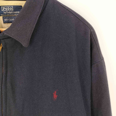 ポロバイラルフローレン Polo by RALPH LAUREN 80-90s USA製 ポニー刺繍 ブルゾン スウィングトップ メンズ レディース:XL