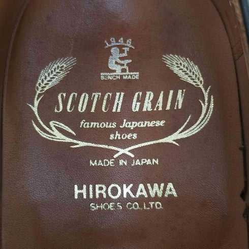 スコッチグレイン SCOTCH GRAIN × HIROKAWA 日本製 プレーントゥ ドレスシューズ メンズ JPN:25