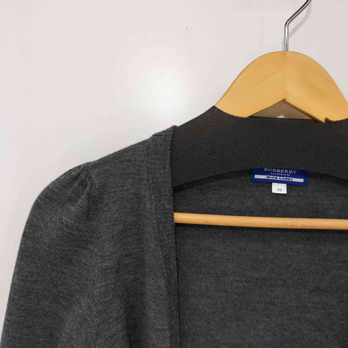 バーバリーブルーレーベル BURBERRY BLUE LABEL 七分丈 短丈 ウールカーディガン レディース EUR:38