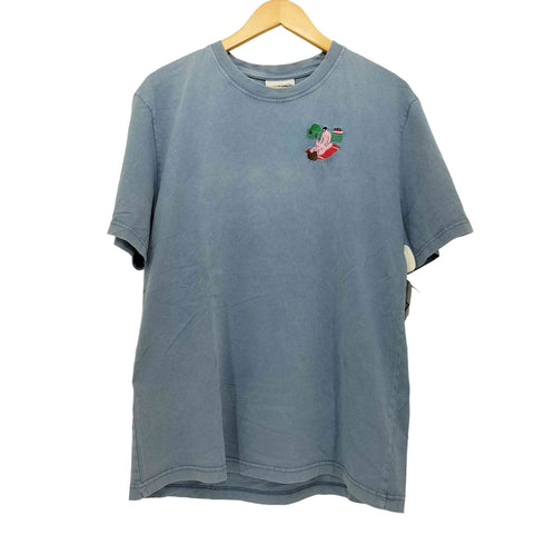 カルネボレンテ Carne Bollente フロント刺繍 クルーネック S/S Tシャツ メンズ import:L