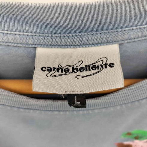 カルネボレンテ Carne Bollente フロント刺繍 クルーネック S/S Tシャツ メンズ import:L