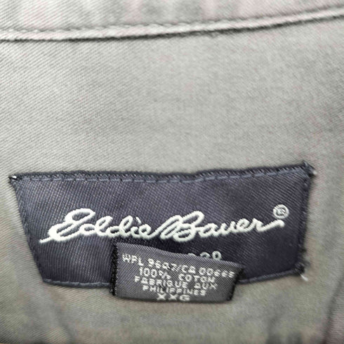 エディーバウアー Eddie Bauer 00S NORTHWEST TWILL 2ポケット S/S シャツ メンズ XXL