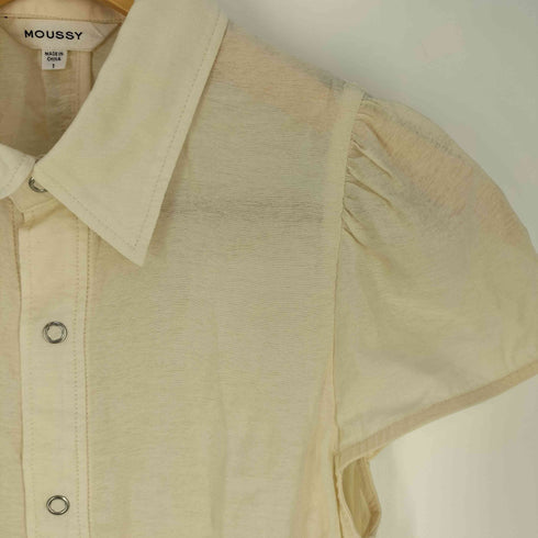 マウジー moussy SHEER SHORT SLEEVE シャツ レディース JPN:1