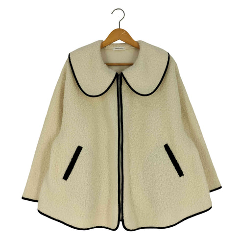 ナチュラルクチュール natural couture ビッグ衿ループブークレショートコート レディース FREE