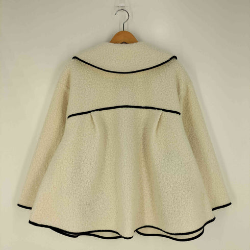 ナチュラルクチュール natural couture ビッグ衿ループブークレショートコート レディース FREE