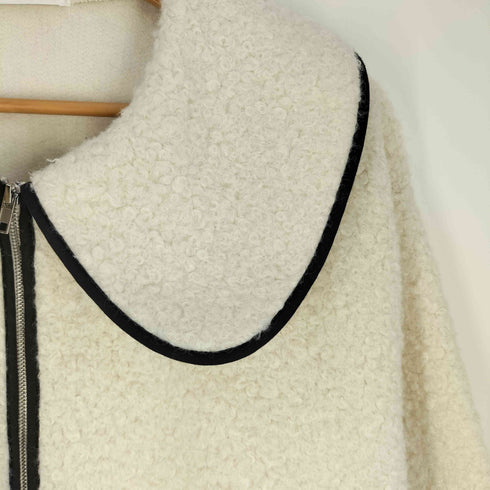 ナチュラルクチュール natural couture ビッグ衿ループブークレショートコート レディース FREE