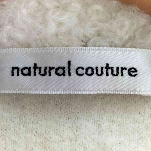 ナチュラルクチュール natural couture ビッグ衿ループブークレショートコート レディース FREE
