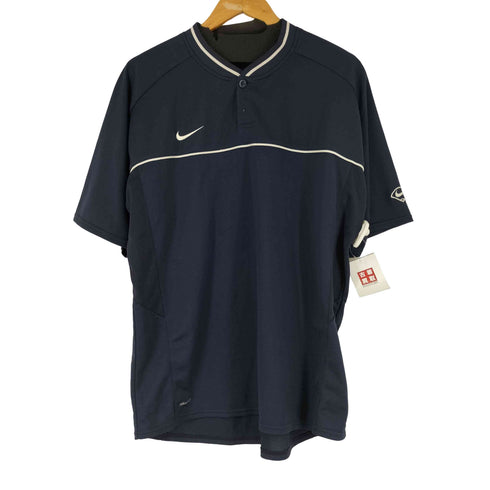 ナイキ NIKE 00S 胸元スウッシュ S/S ベースボールシャツ メンズ JPN:XXL