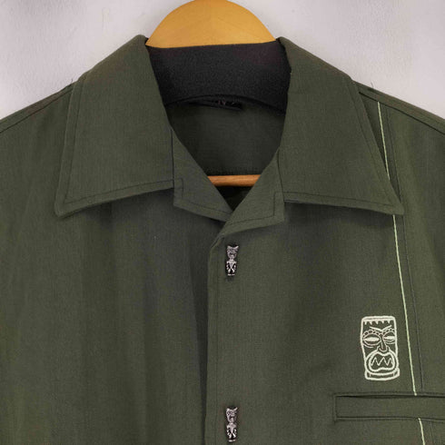 STEADY USA製 S/S 開襟シャツ メンズ import:L