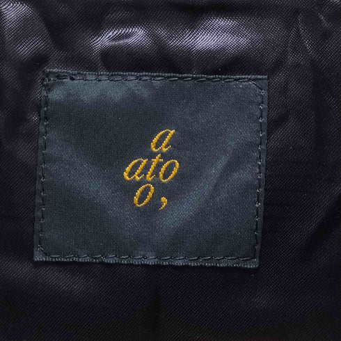 アトウ ato ウール スタンドカラーコート メンズ 48