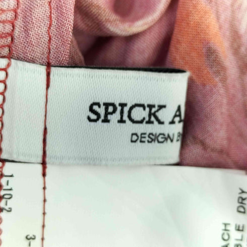 スピックアンドスパン Spick and Span Deveauxプリントフロントボタンスカート レディース 38