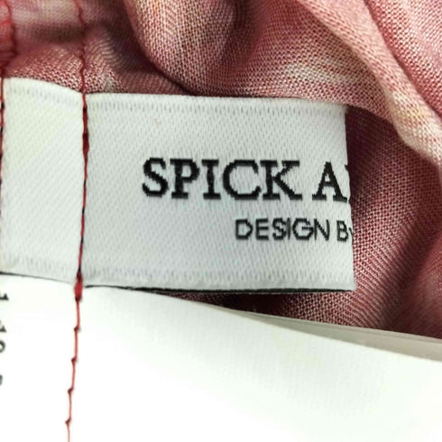 スピックアンドスパン Spick and Span Deveauxプリント シャーリングブラウス レディース